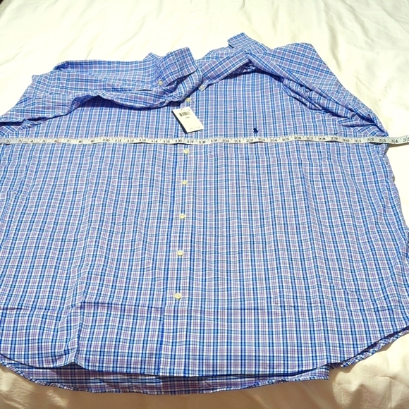Ralph Lauren Plaid Performance Twill Men's 4XB shirt. - Picture 6 of 9